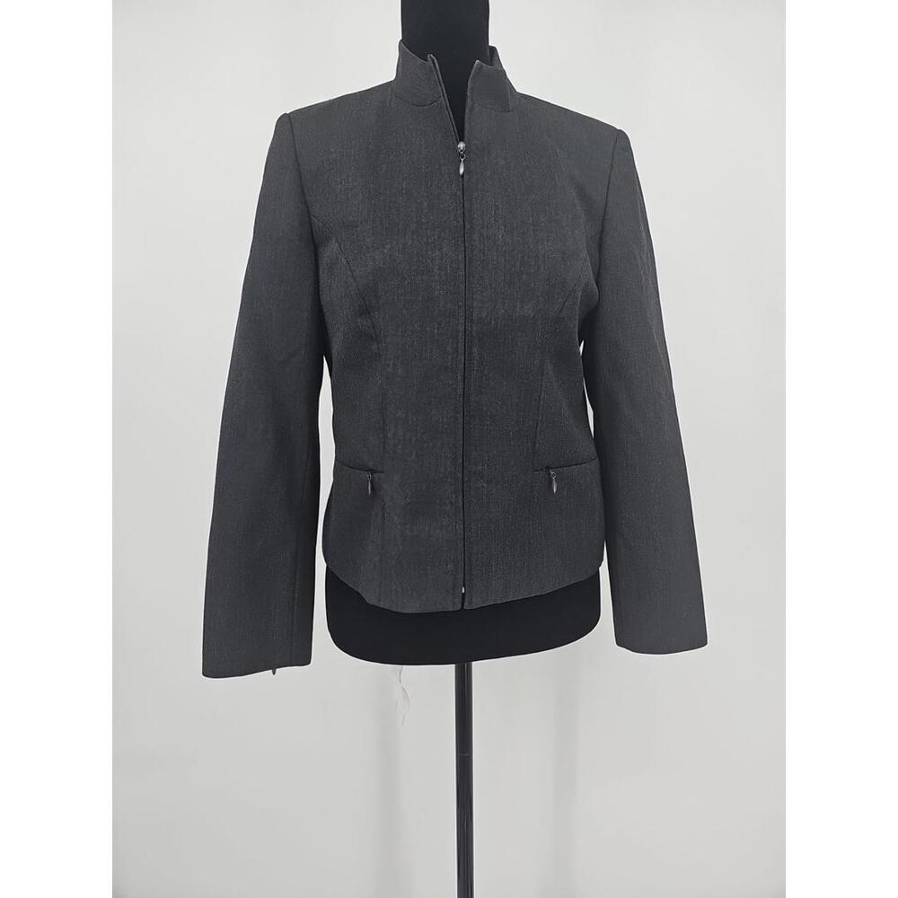 PENDLETON Petite Gray 100% Wool Blazer‎ Womens Size 6 USA